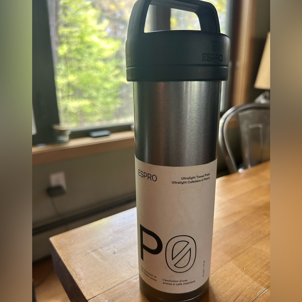 New Ultralight Travel French Press ESPRO PO stainless w black